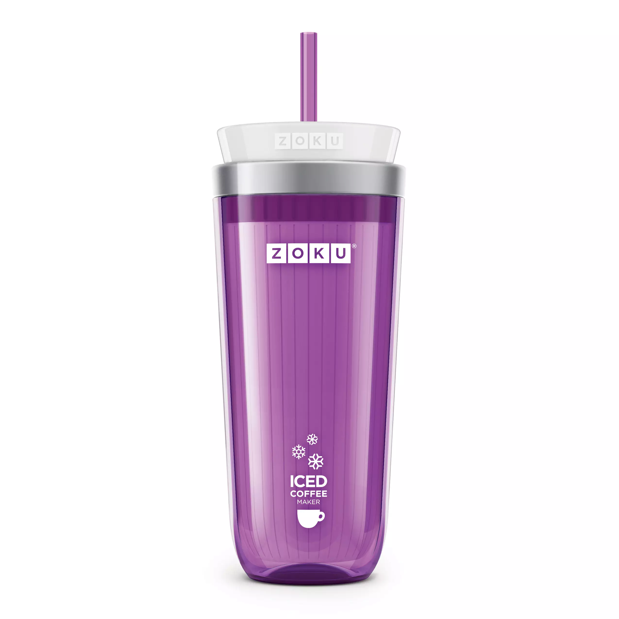 Zoku Purple Iced Coffee Maker - Alat Pembuat Es Kopi Instan