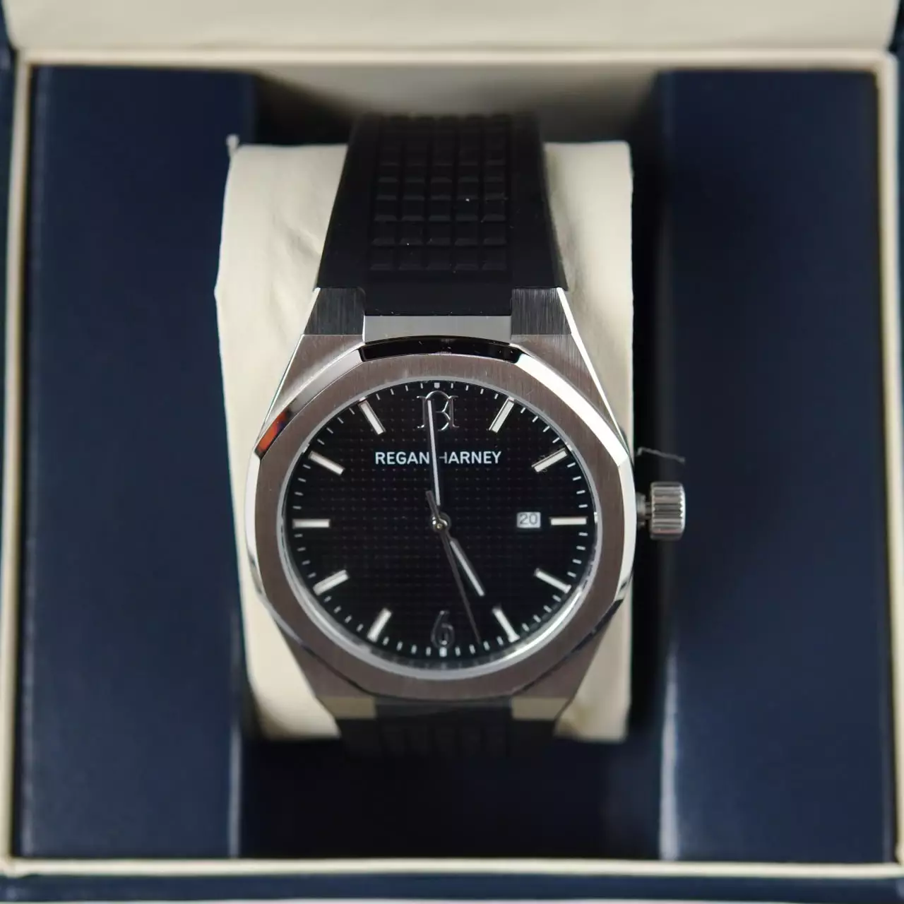 Jam Tangan REGAN HARNEY RH 001-01 REGAL SPORT BLACK STAINLESS STEEL WATCH 100% ORIGINAL - OS