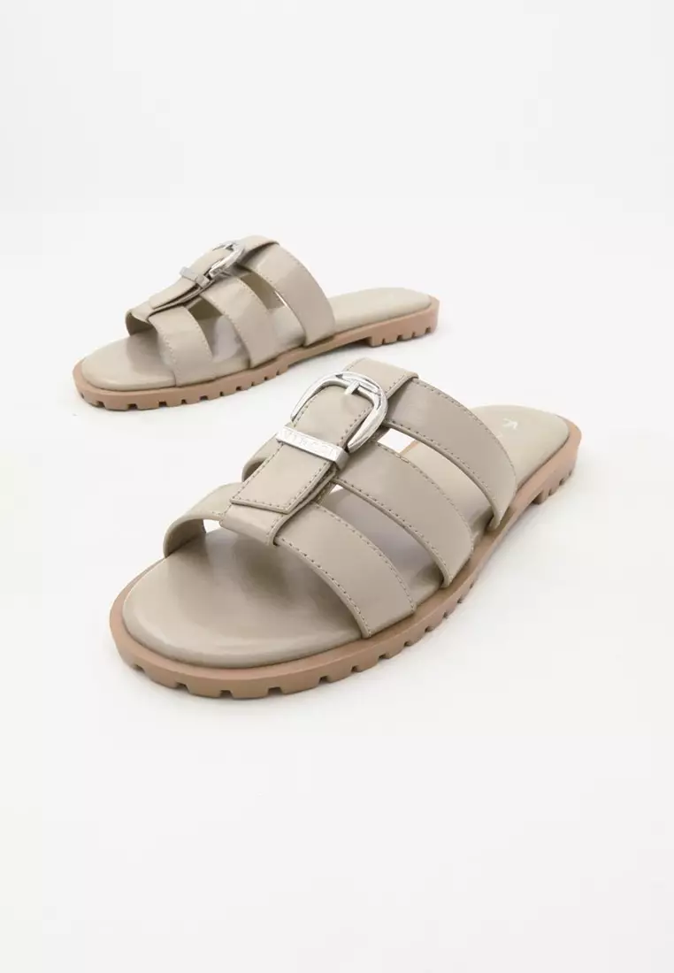 Slide On Flat Sandals