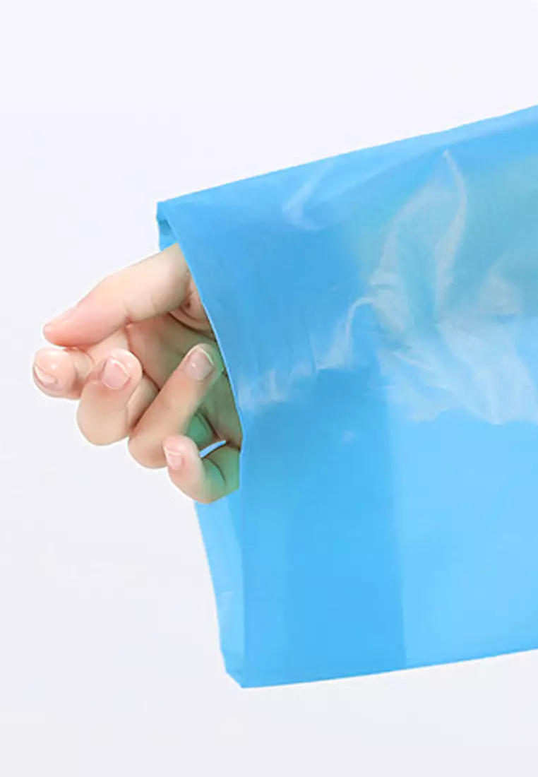 Wakakids Jas Hujan Anak Mantel Terusan Rain Coat Polos Semi Transparan Venhs Pink