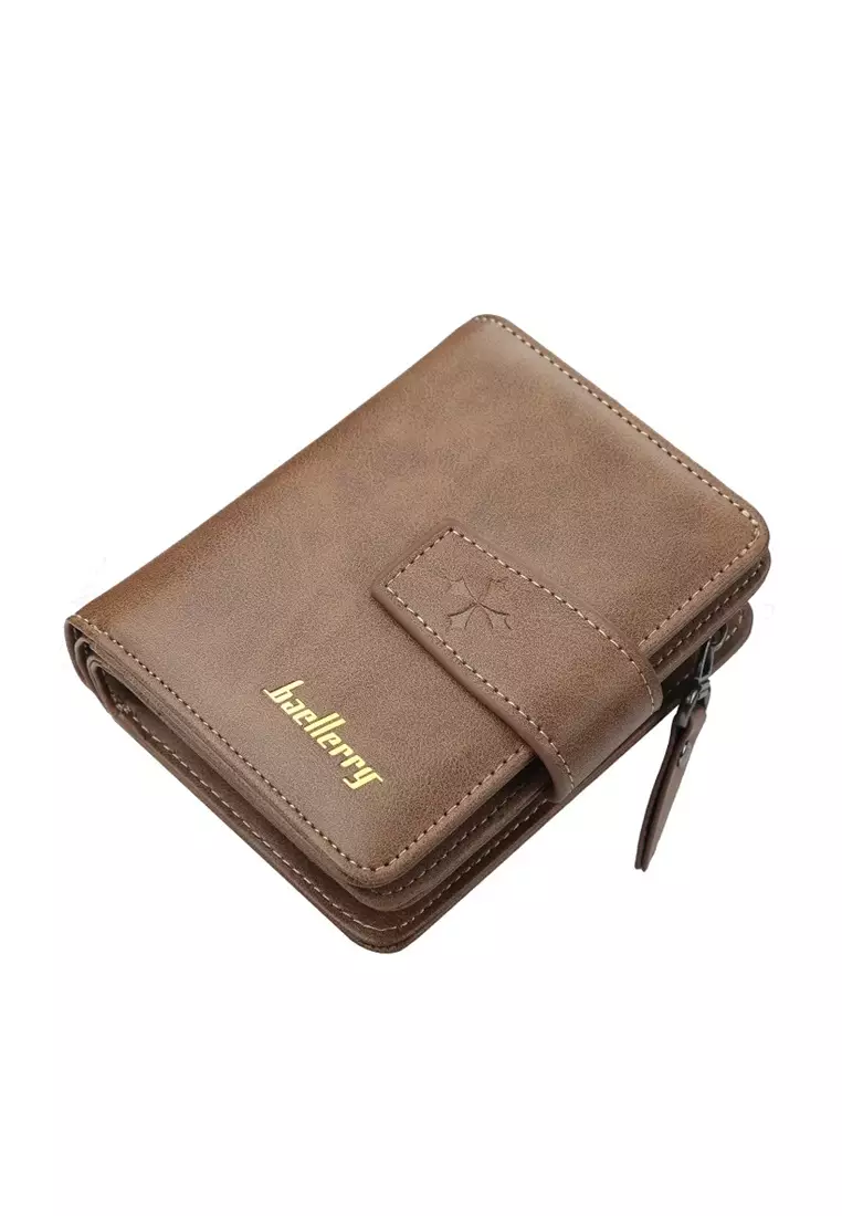 Dompet Pria Wanita Bahan Kulit PU Leather Premium BAEOS
