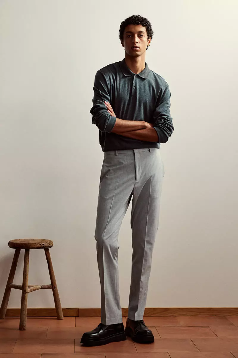 H&m side zip pants online