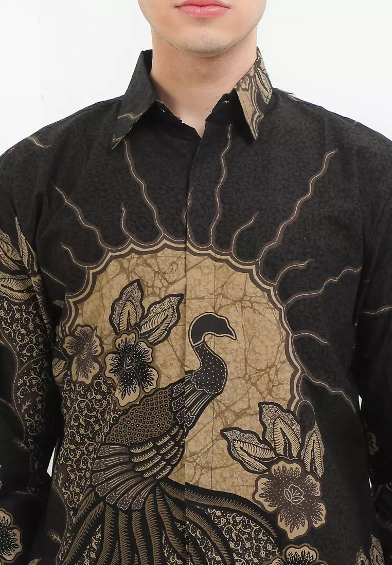 BATIK TALENTA EXCLUSIVE Lengan Panjang JALAK BLACK 01