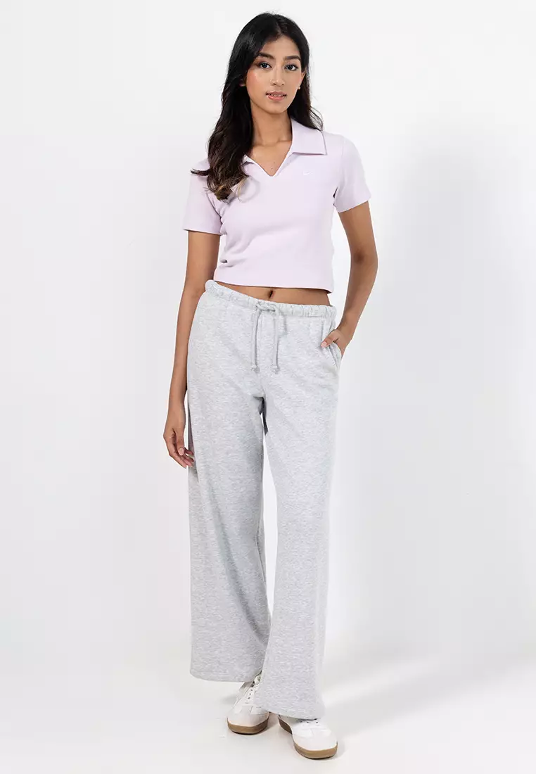 Sportswear Women's Tight Short-Sleeves Cropped Polo Top