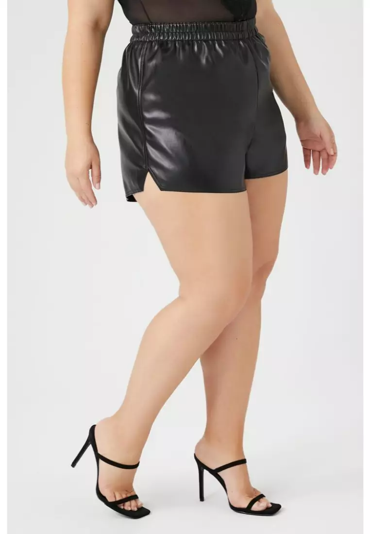 Forever 21 sales leather shorts