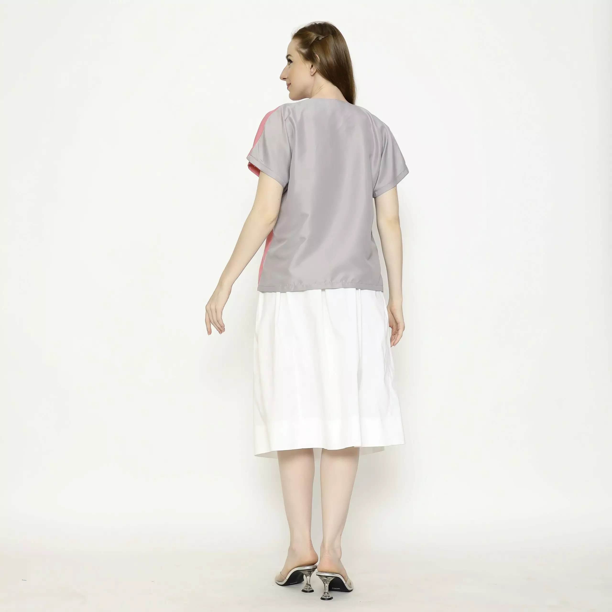 Blouse Batik Wanita - Bhatara Batik Novina - Atasan Batik Modern Lengan Pendek