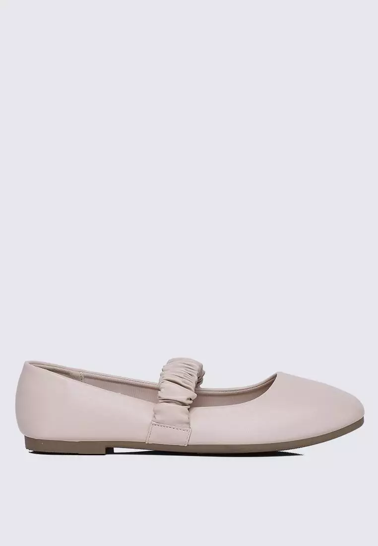 Discount on My Ballerine  shoes - SKU: My Ballerine Jojo Comfy Ballerina In Beige