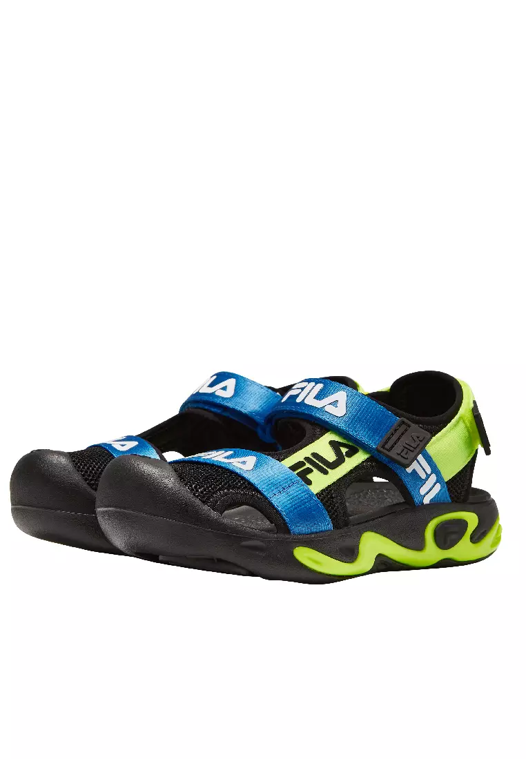 Fila sandals black online