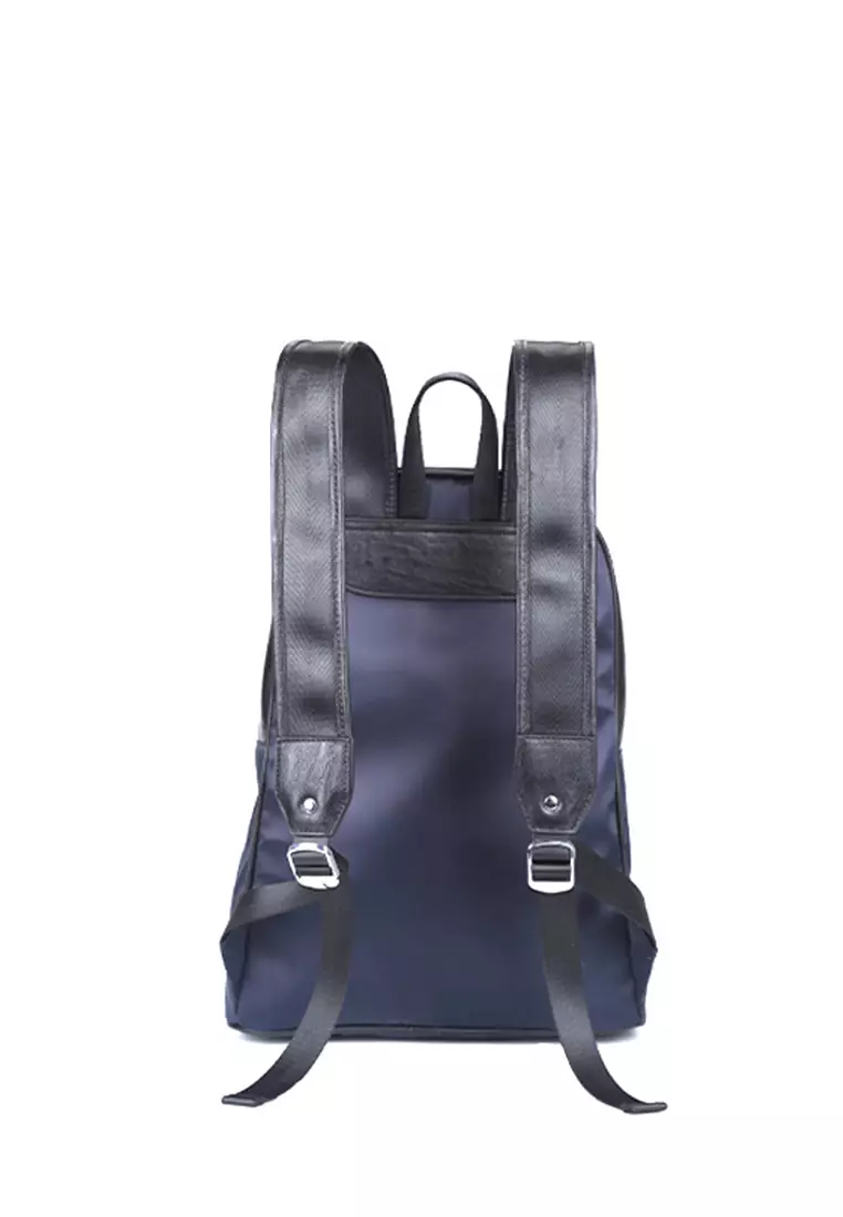 Mens blue clearance leather backpack