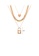 Glamorousky white Fashion Romantic Plated Gold Hollow Heart Lock Pendant with Multilayer Necklace 734C6AC1F349ADGS_2