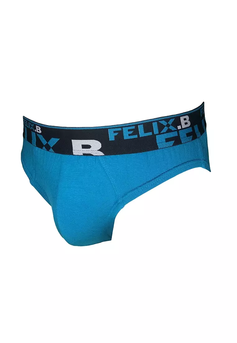 Jual Felix.B Felix.B Underwear Soft Fabric Mini Brief 3in1, Mix Color ...