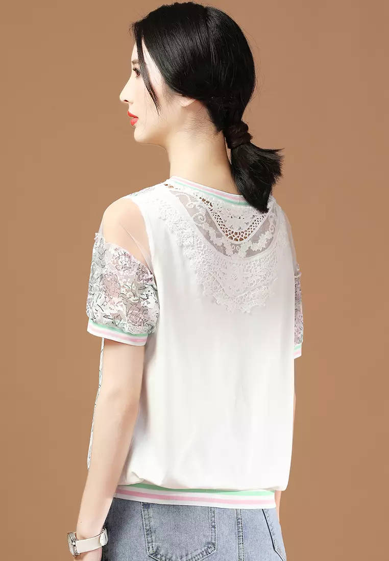 Elegant lace deals top