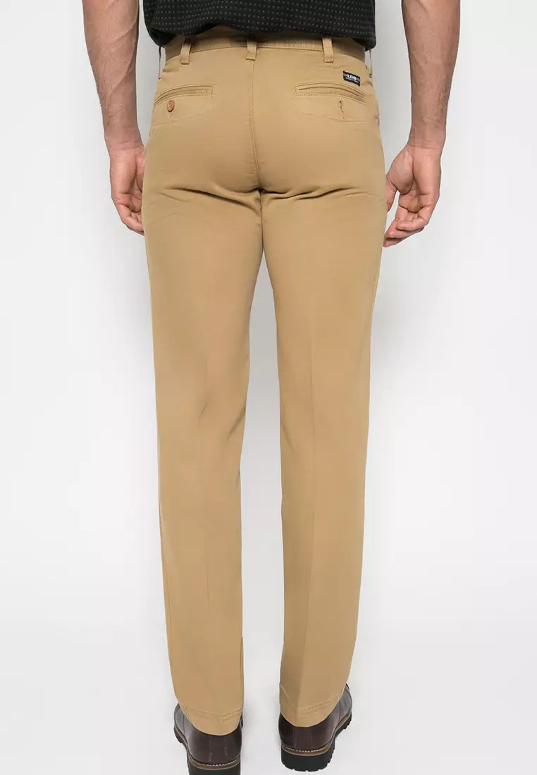 LGS - Celana Panjang Chinos Casual Pria Cream RegFit CCT.777P.015A.917