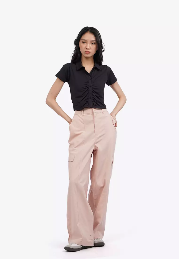 High Waist Loose Cargo Pants