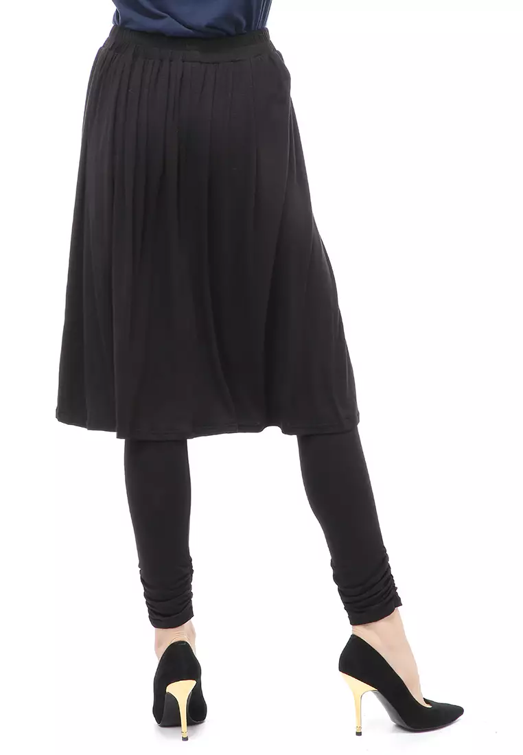 Najwa Rok Legging Olahraga Wanita Muslimah Relaxed Fit - Black