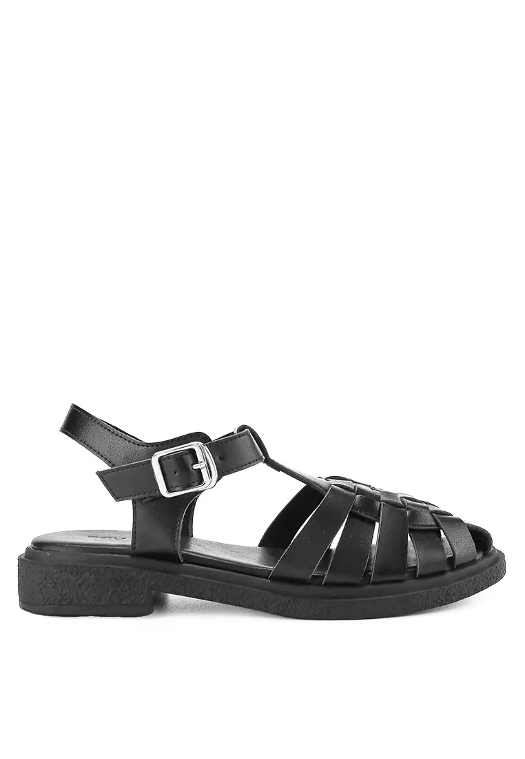 CARMEN J2384-1 Fisherman Shoes Black