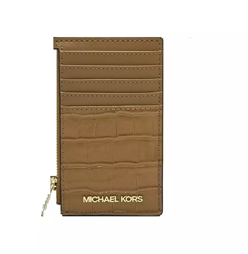 Jual MICHAEL KORS Michael Kors Jet set travel Medium TZ Card Case croco ...