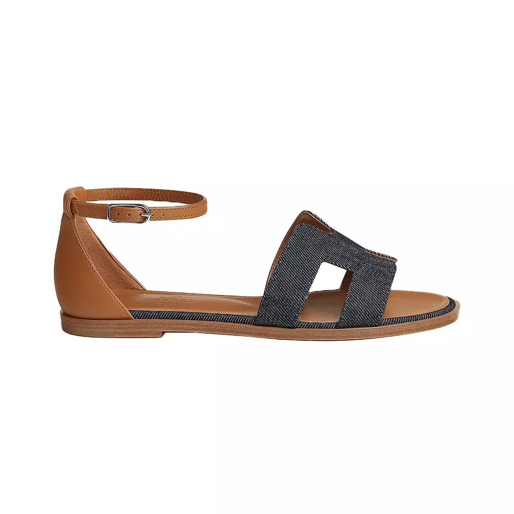 Santorini Sandal Next Leather Sandals Jual Hermès Santorini Denim