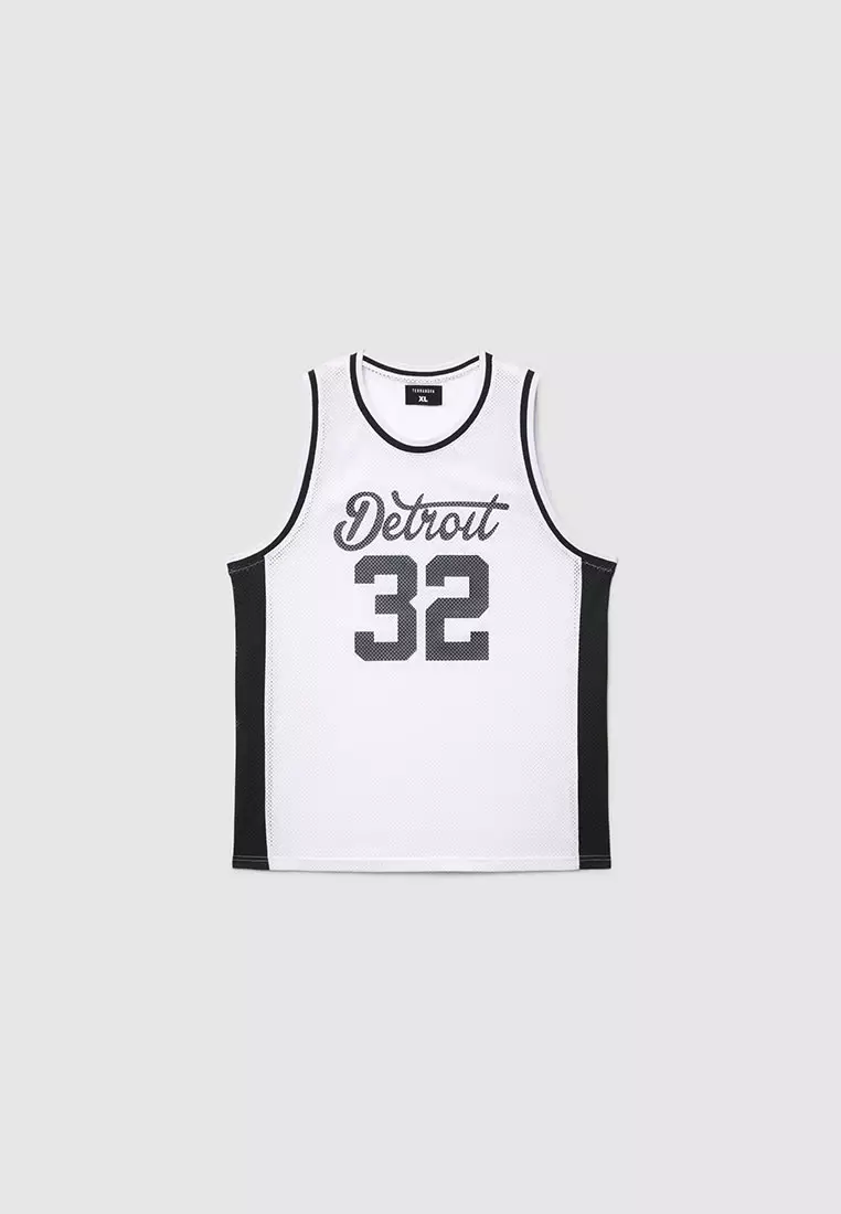Men's Basketball Print Mesh Tank Top