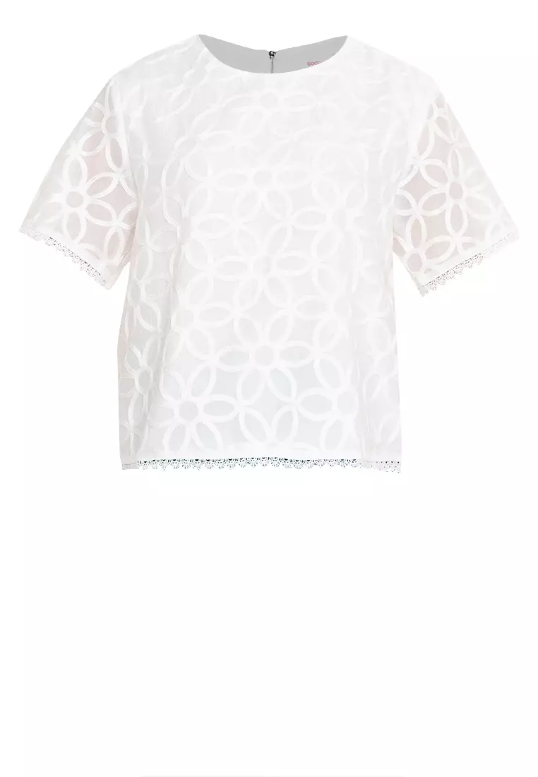 Chia Lace Waist Filipiniana Blouse