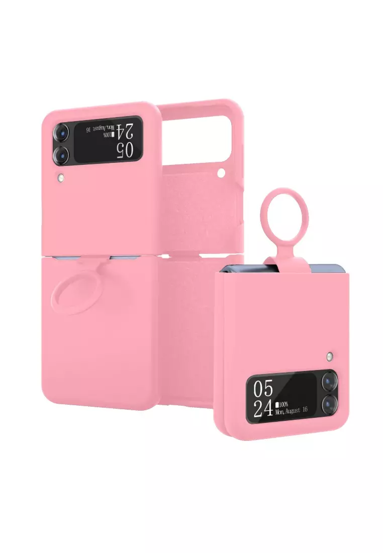 Samsung Galaxy Z Flip 5 case pink gold TECH-PROTECT ICON RING