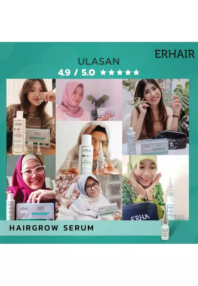 Jual Erha Erha Value Pack Hairgrow Serum 7X8Ml X 2 Pcs Serum Rambut