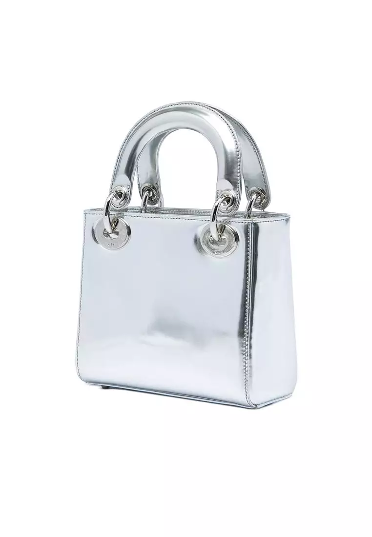Pre-Loved Dior Mini Metallic Patent Lady Dior