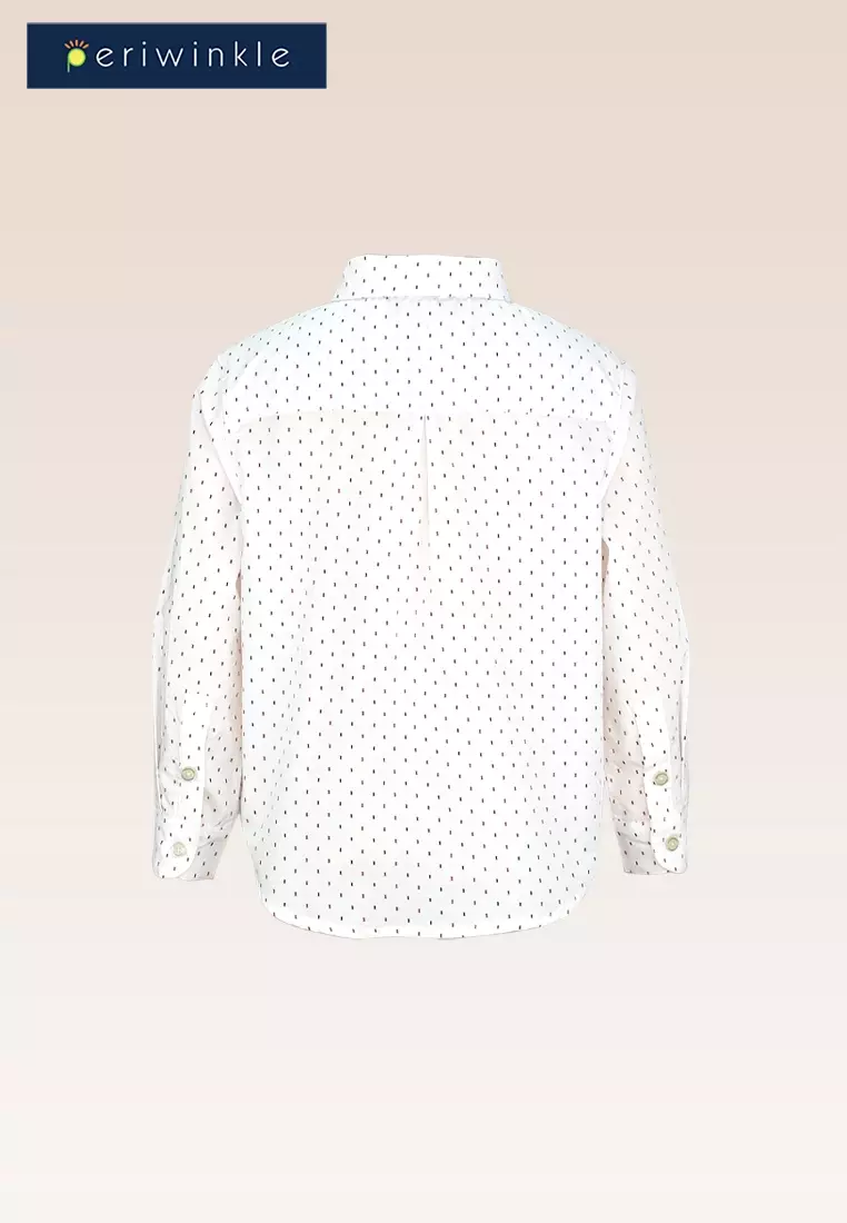 Dylan Boys Allover Print Long sleeved Buttoned Shirt