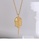 Glamorousky silver Fashion Personality Plated Gold 316L Stainless Steel Portrait Tassel Pendant with Necklace 6A393ACC237EDDGS_3