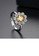 Glamorousky white Fashion Bright Flower Adjustable Ring with Cubic Zirconia 966DAACC4C741CGS_3