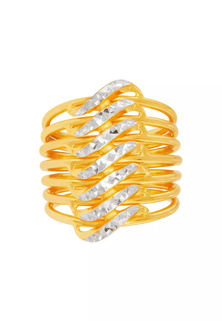 HABIB 916/22K Yellow and White Gold Ring R68670923