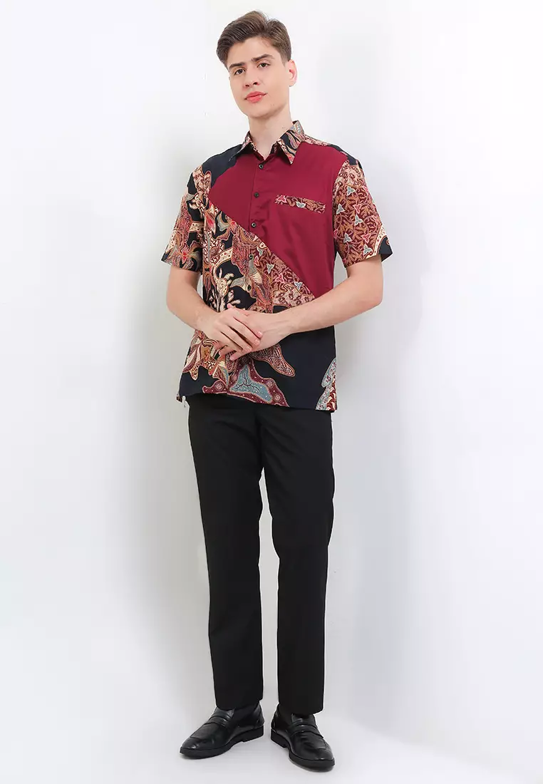 Hem Body Fit Batik Daun