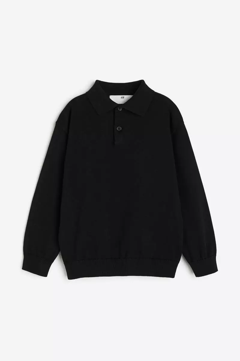 Fine knit cheap polo jumper