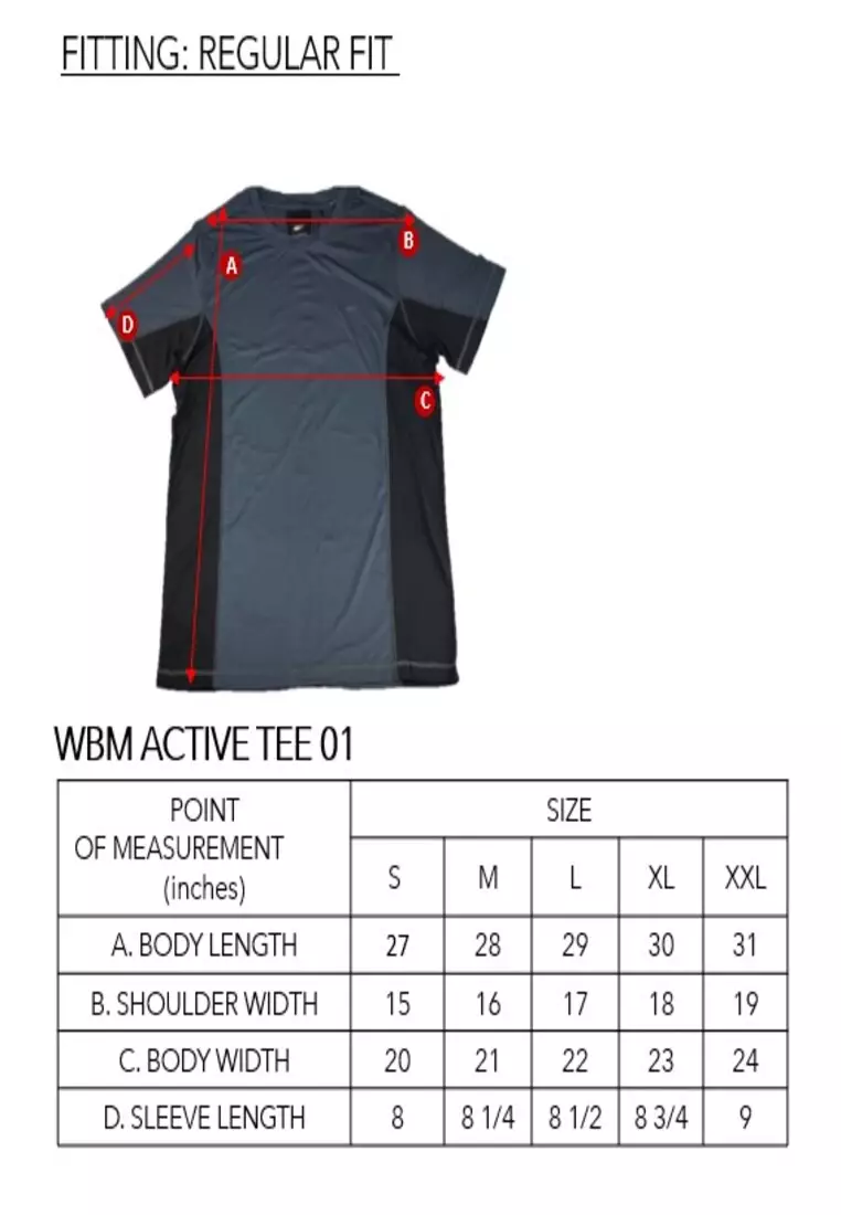 World balance size chart in cm shop