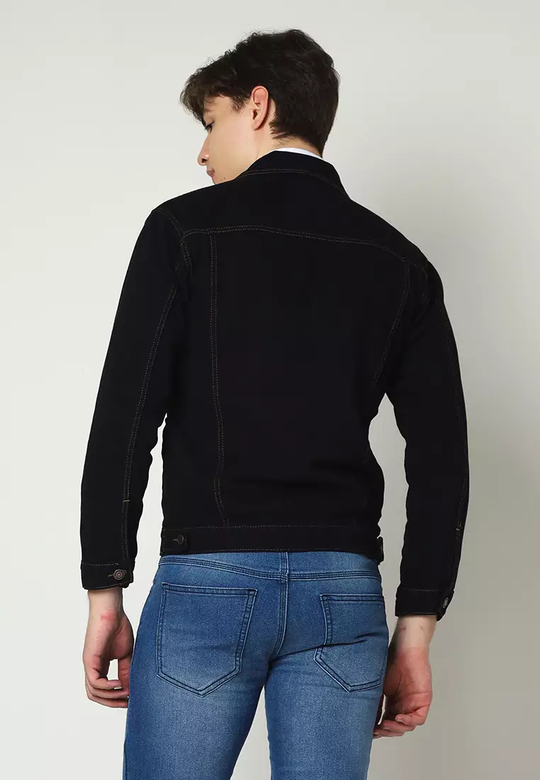 Jaket Denim Pria Safir Black 192501