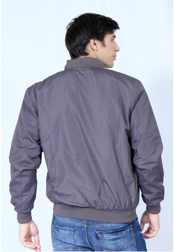 Jual Osella  baju pria Jacket Bomber Grey Original ZALORA 