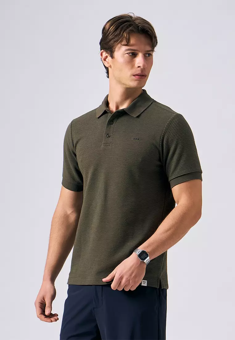 O.O.O. Textured Polo Shirt