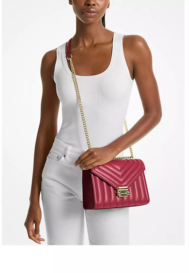 Whitney Medium Quilted Leather Convertible Shoulder Bag