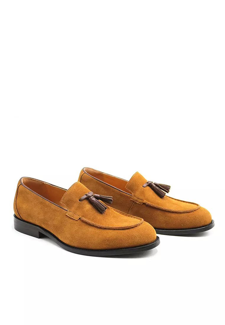 Suede Leather Tassel loafers MK5060-1