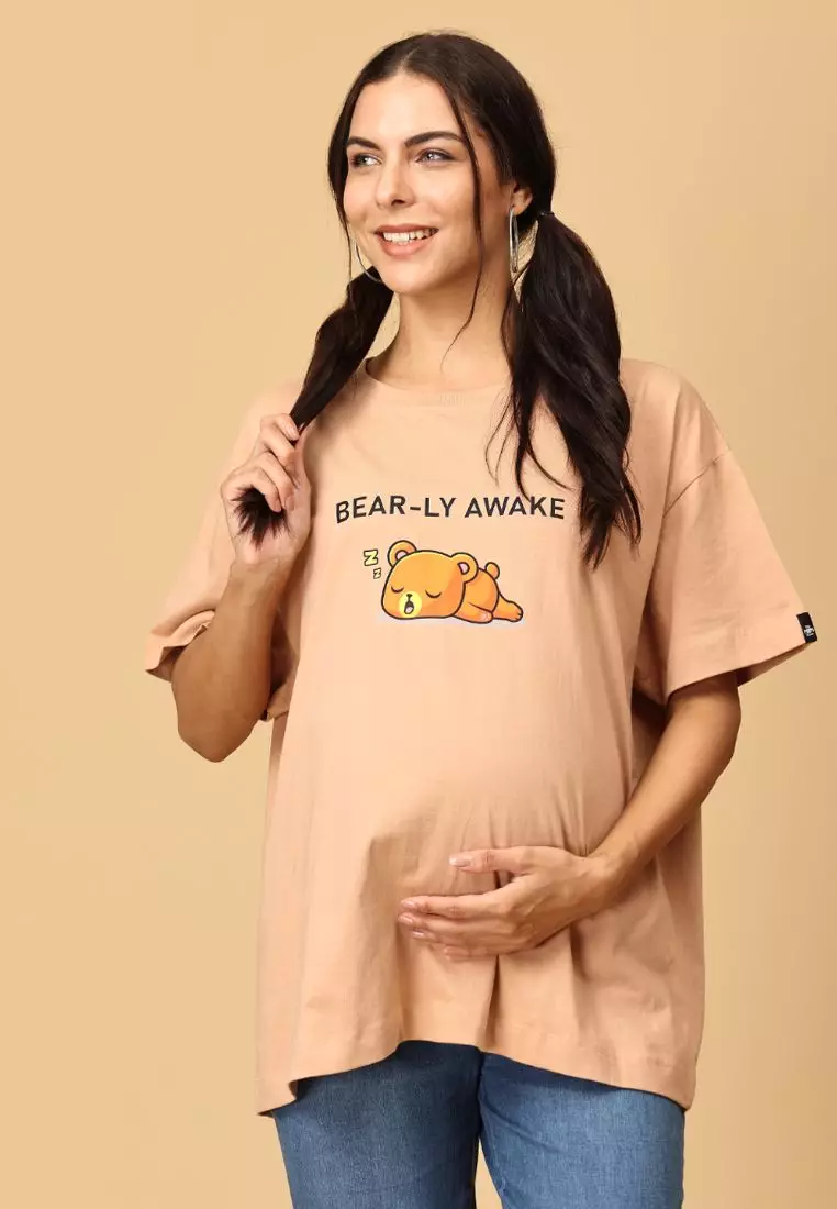 Bearly Awake Oversized Mumma T-shirt