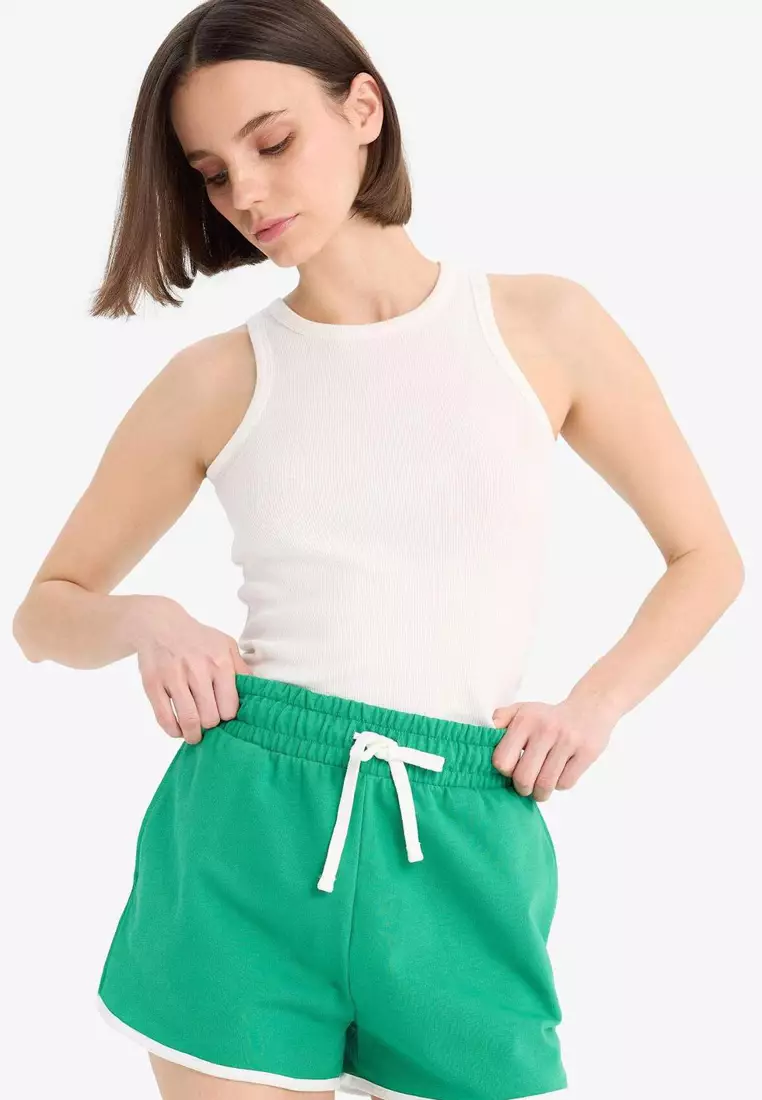Coool Regular Fit Elastic Waist Lace Thick Mini Shorts A6224Ax25Sm
