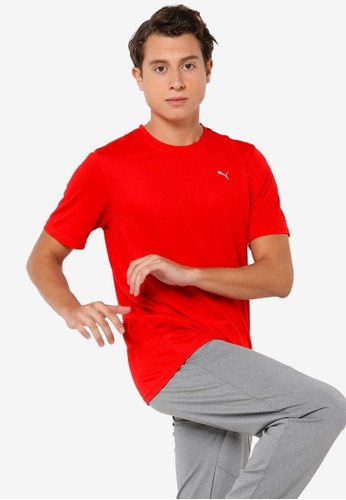 PUMA red Performance Men's Training Tee 89A77AACE56D98GS_1