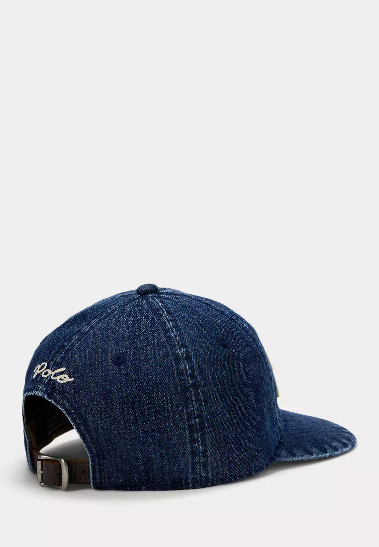 The Ralph Logo Denim Ball Cap