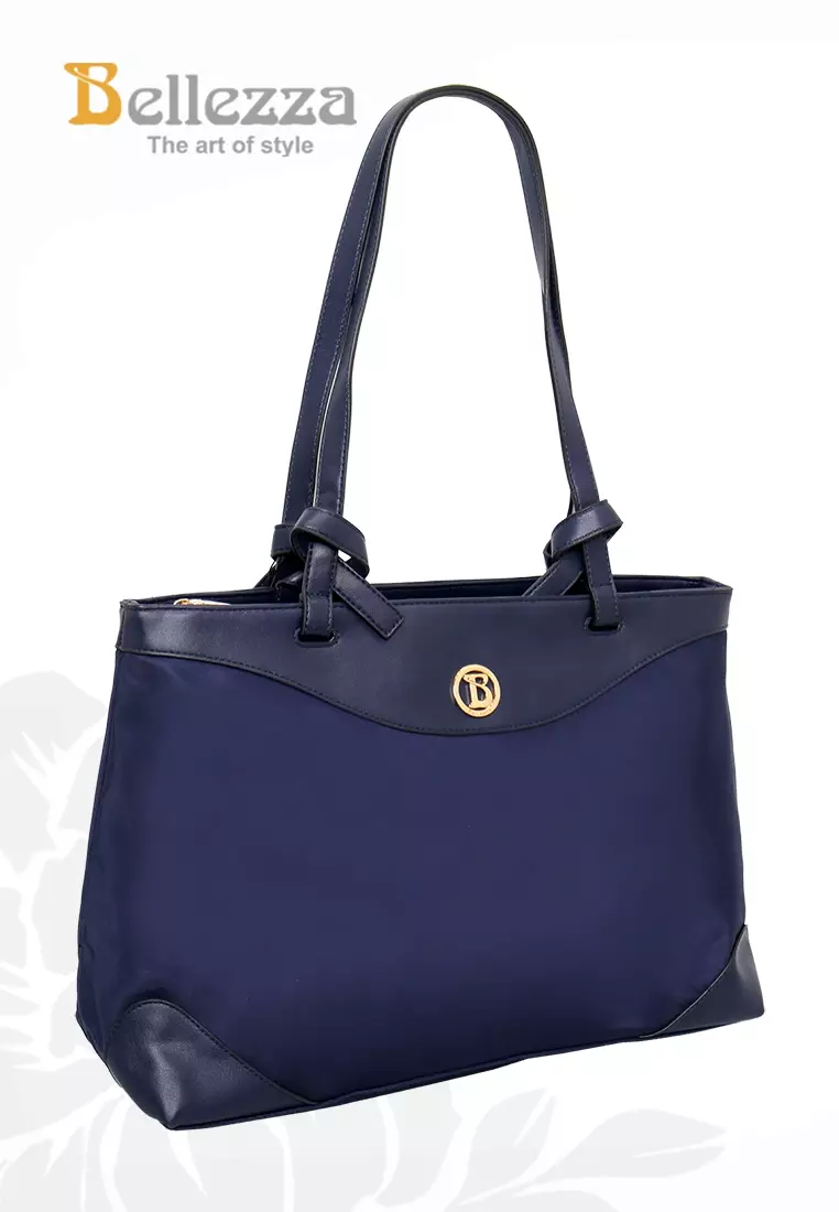 Bellezza Tote Bag BHW324 Blue Comb