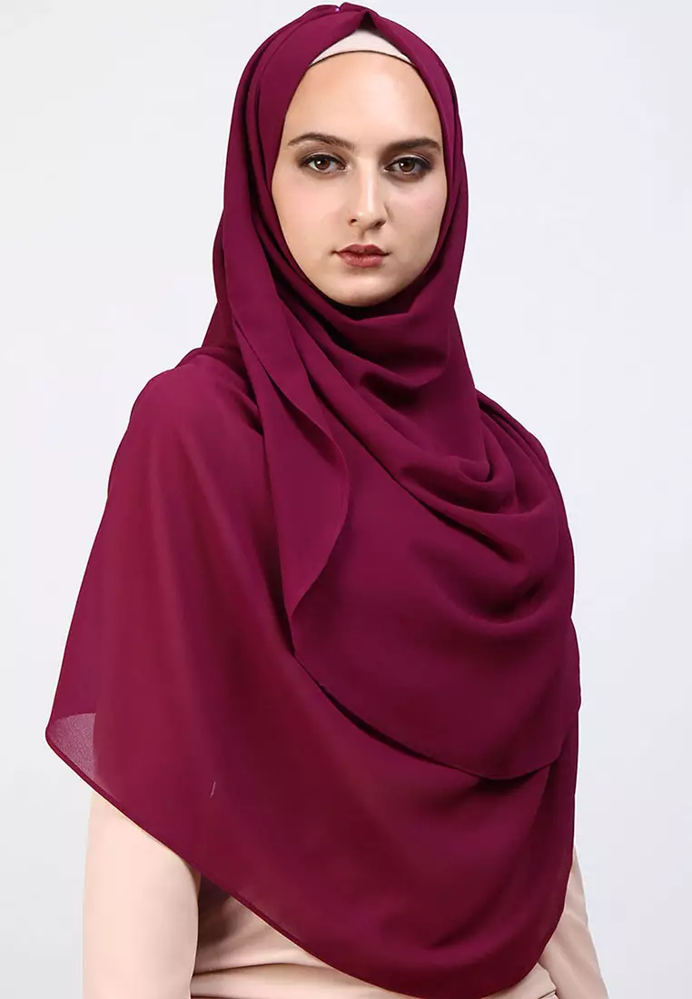Buy POPLOOK Aida XL Chiffon Tudung Headscarf Online ZALORA Malaysia