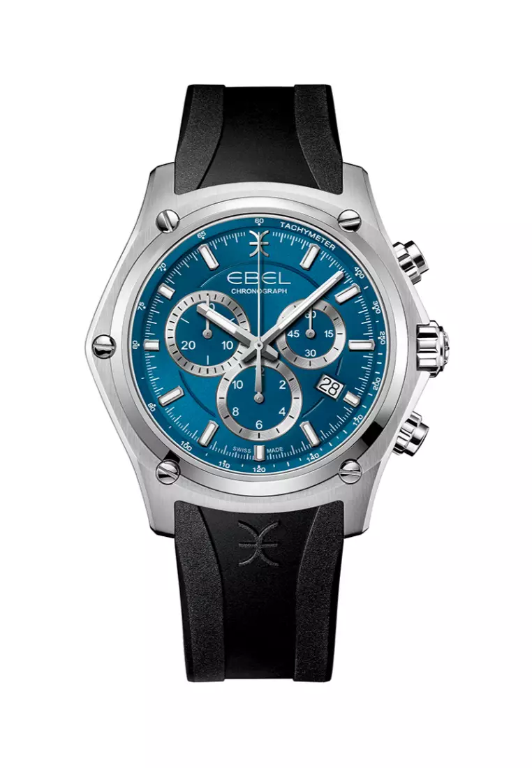 Buy EBEL Ebel Discovery, Men's Blue Dial Swiss Qtz Chrono Movement