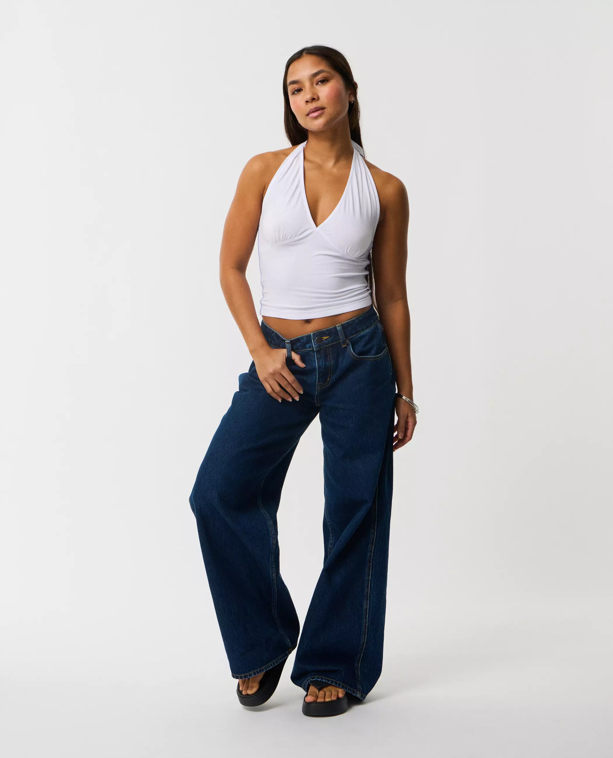 Rip Curl Women Archive Baggy Low Rise Jeans - True Indigo