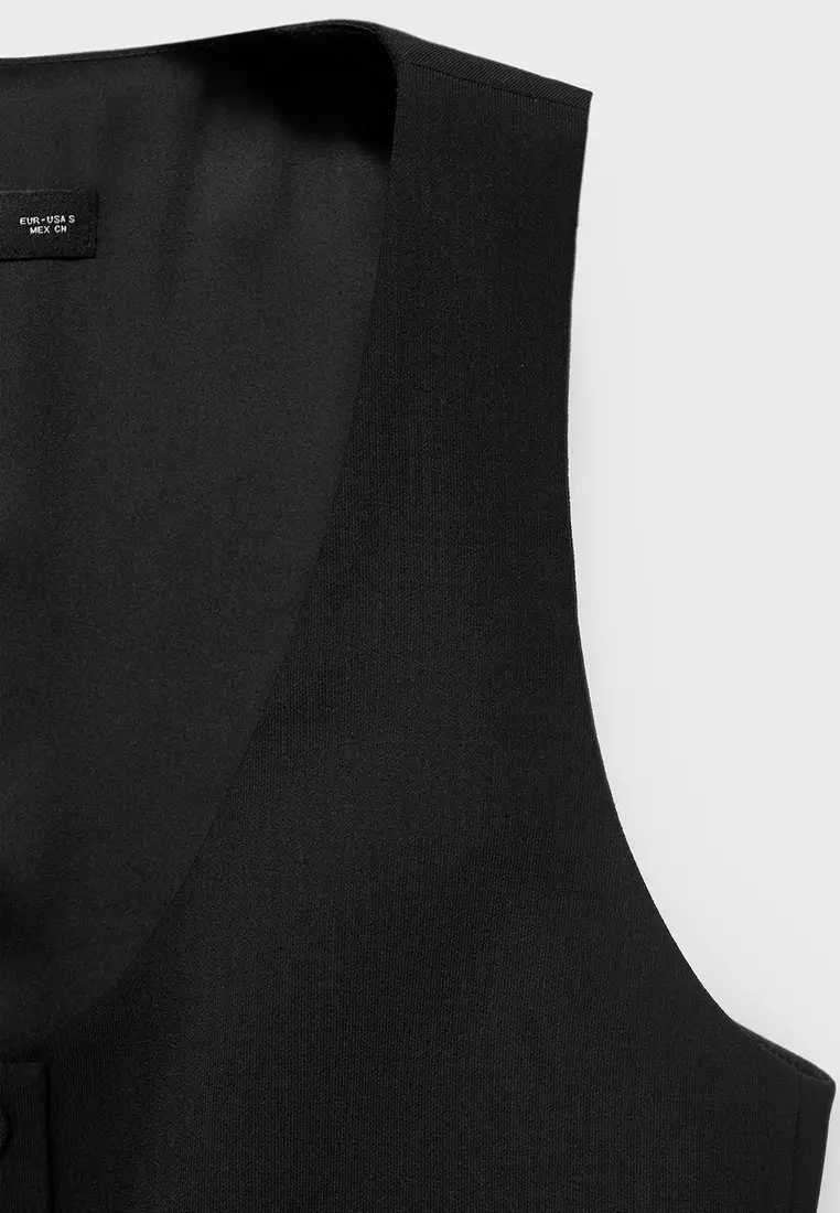 Suit Waistcoat With Buttons