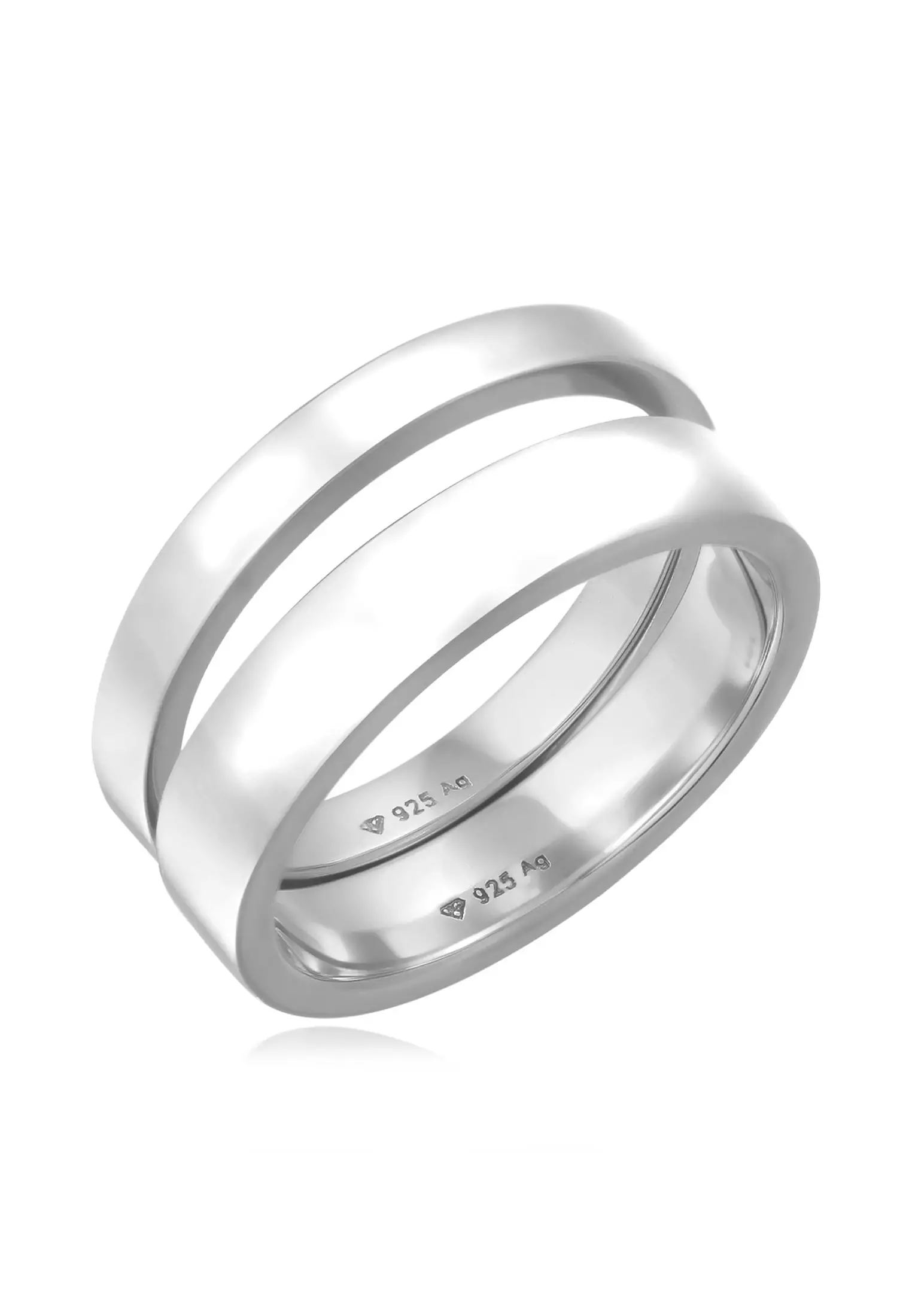 Buy Kuzzoi Men's Silver Stack Ring Set 2026 Online | ZALORA