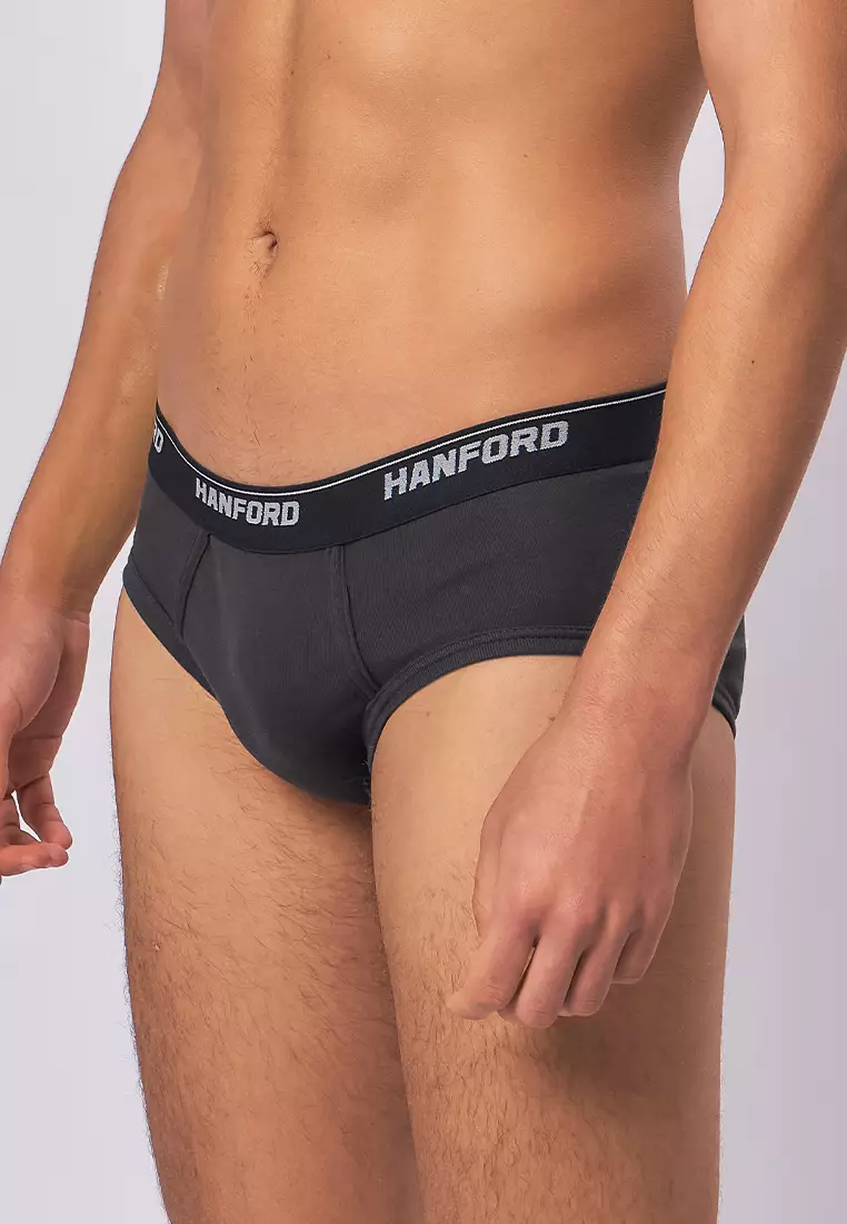 Premium Ribbed Cotton Hipster Men's Briefs Colton - Assorted Colors (3in1 Pack)